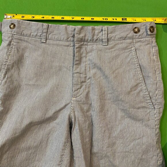 Prada Linen-Cotton Blend Striped Shorts EU 44 - Picture 7 of 8